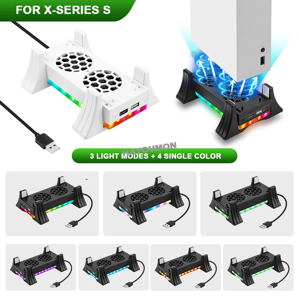 Console Cooling Fan - White Game Console Holder Cooling Fan