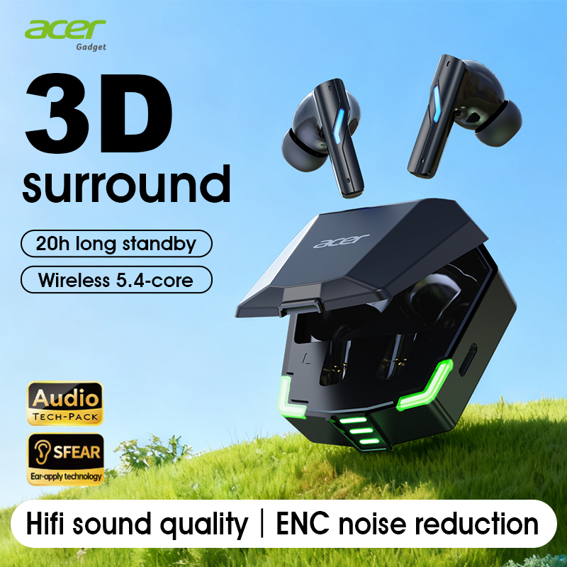 Gaming Console For Your Phone - Acer Ohr625 Wireless Bluetooth Earphones, In-Ear,
