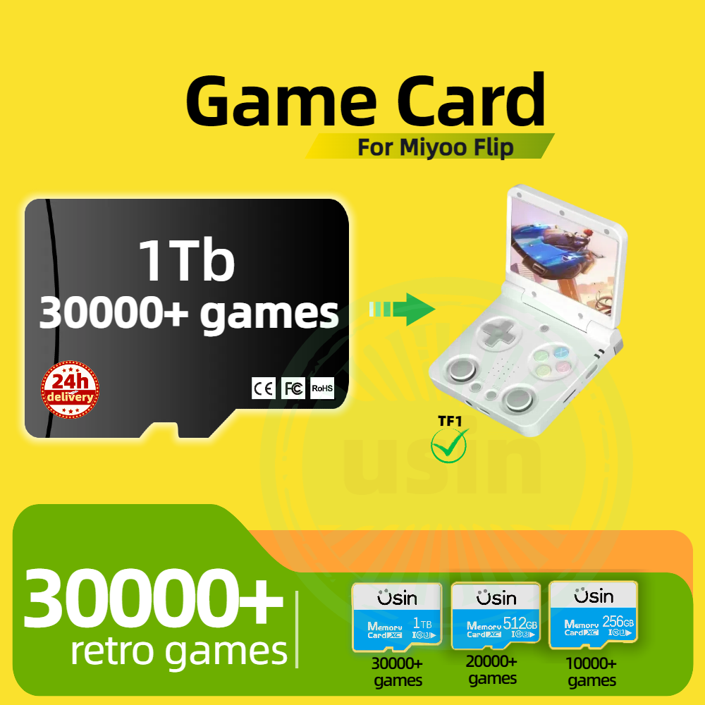 Gaming Console Retro - Game Card For Miyoo Flip 30000+