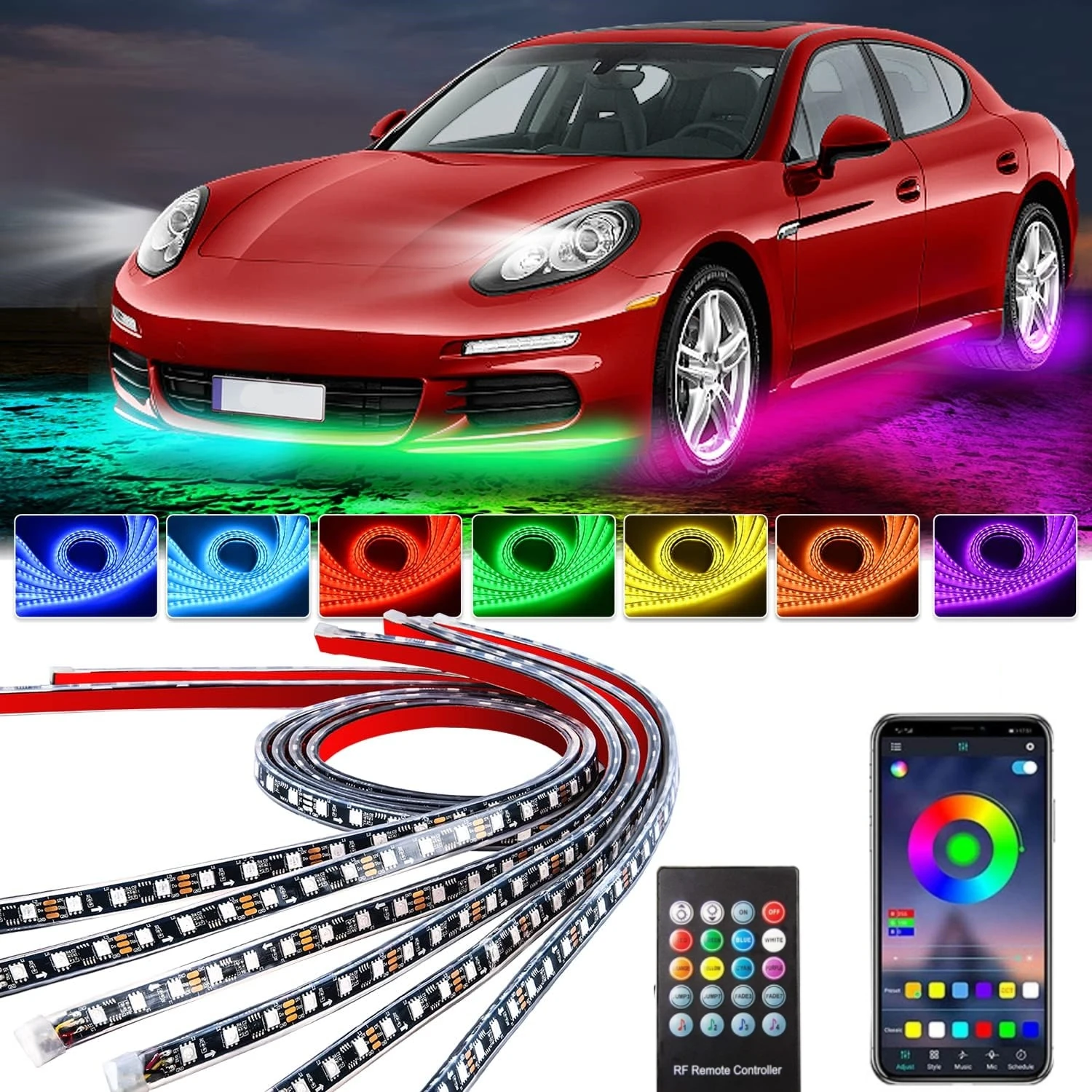 Led Gaming Light Strip - Car Underglow Neon Light Flexible LED