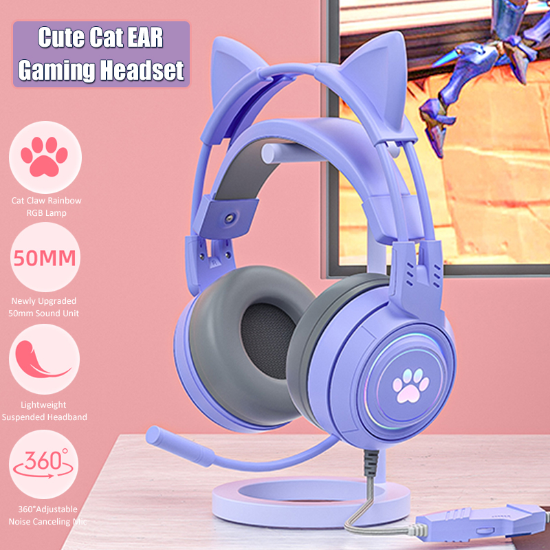 Gaming Console For Your Phone - Cute Cat Ear Gaming Headphones with