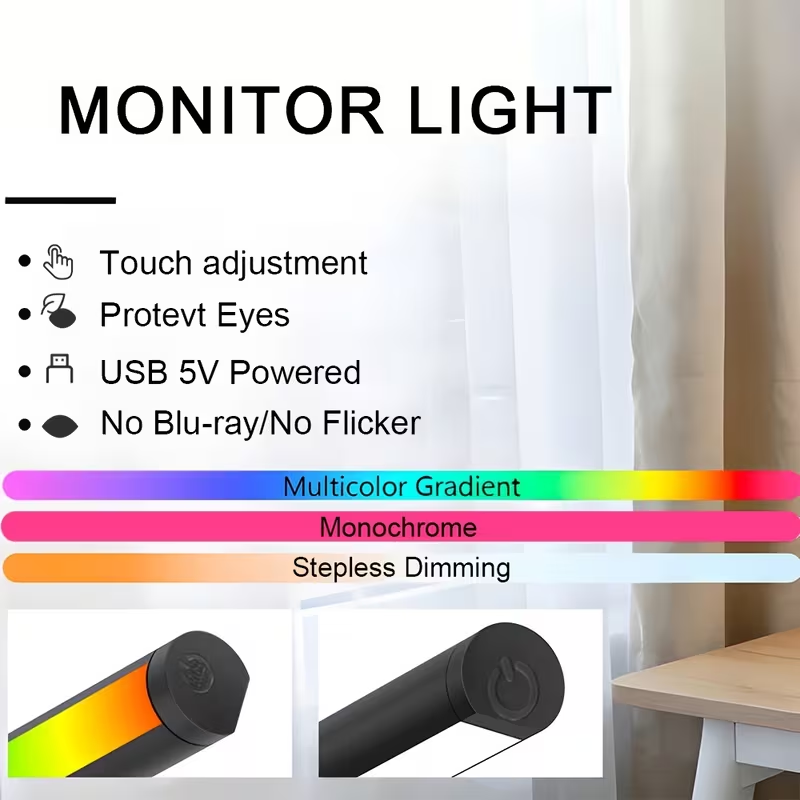 Monitor Light Bar LED Computer - đánh giá và giá Led Gaming Light Strip