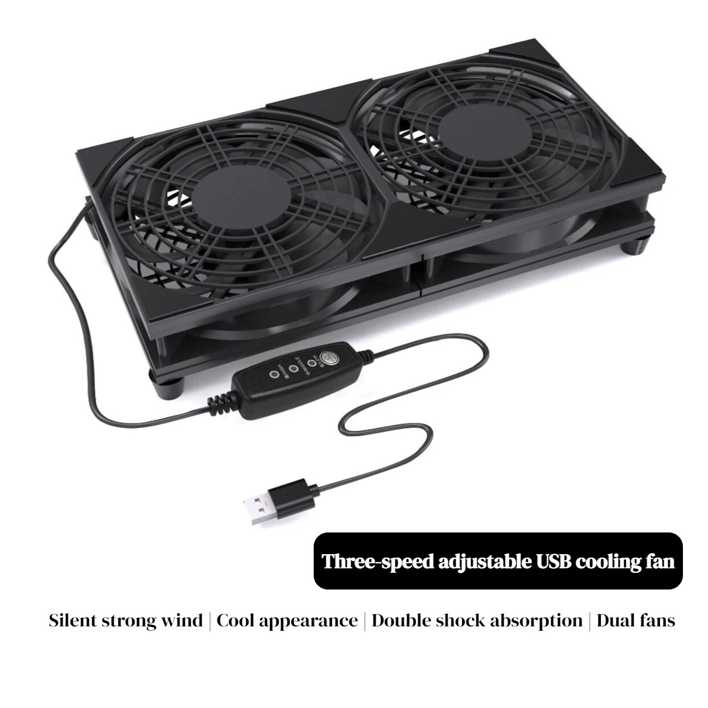 Dual USB Cooling Fan with 3-Sp - đánh giá và giá Gaming Console Pc