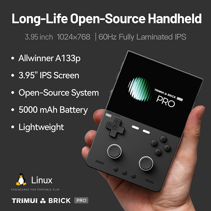 NEW TRIMUI BRICK PRO 3.95 Inch - đánh giá và giá Gaming Console Under 5000