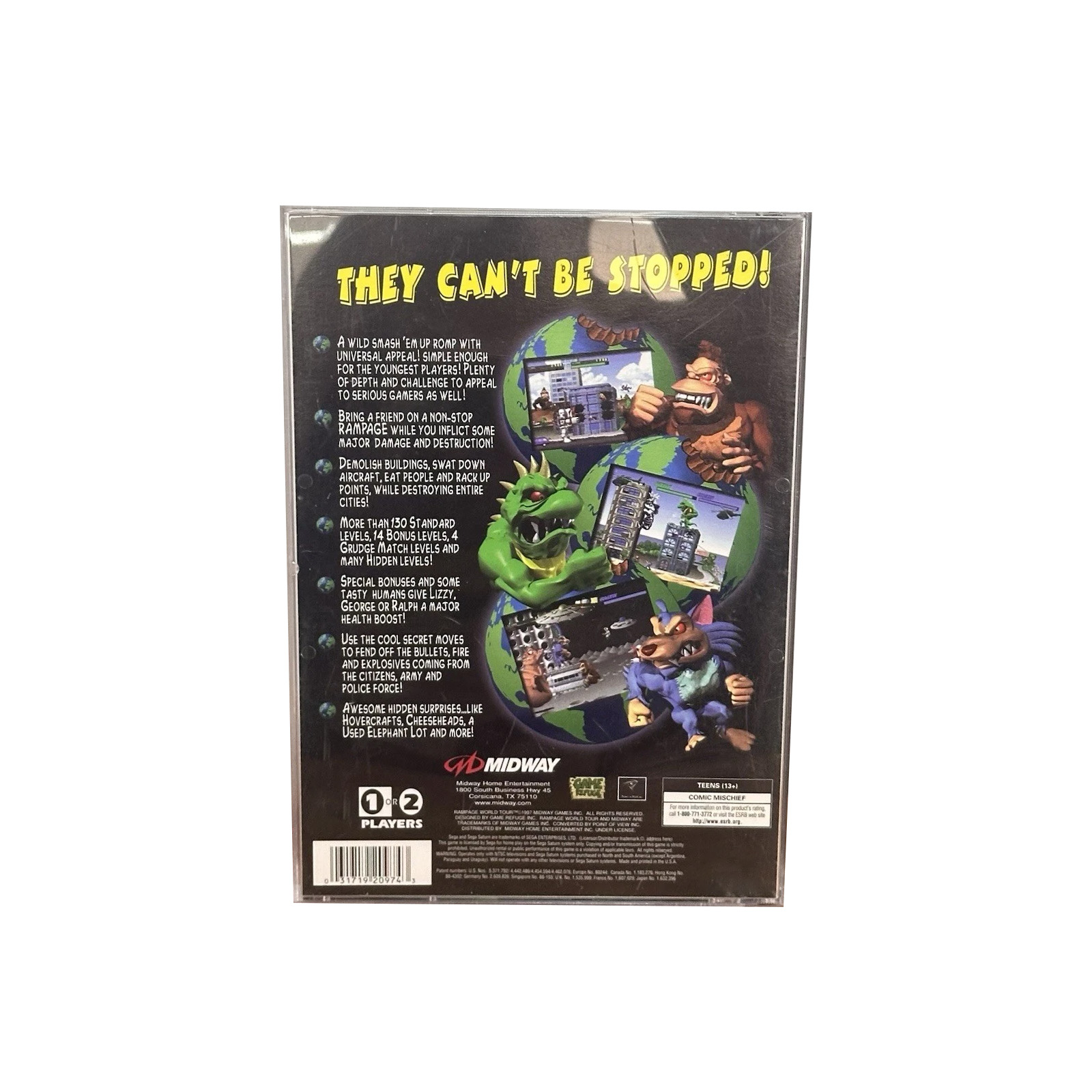 Saturn Copy Disc Game rampage  - đánh giá và giá Gaming Console Retro