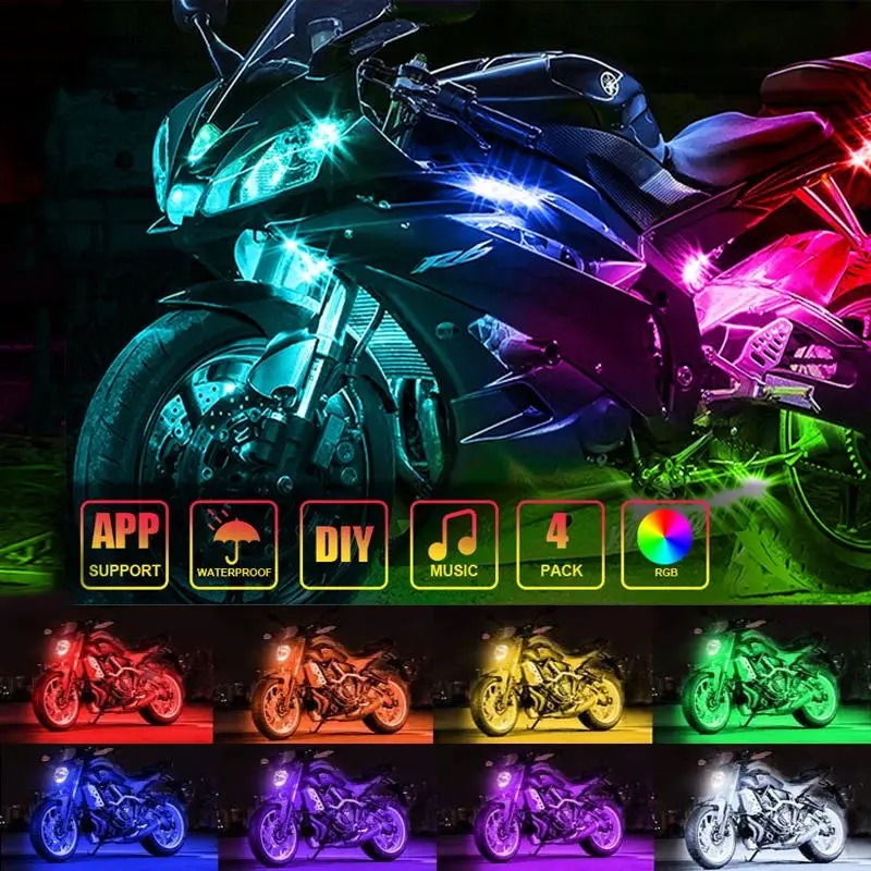 Motorcycle LED Decorative ligh - đánh giá và giá Led Gaming Light Strip