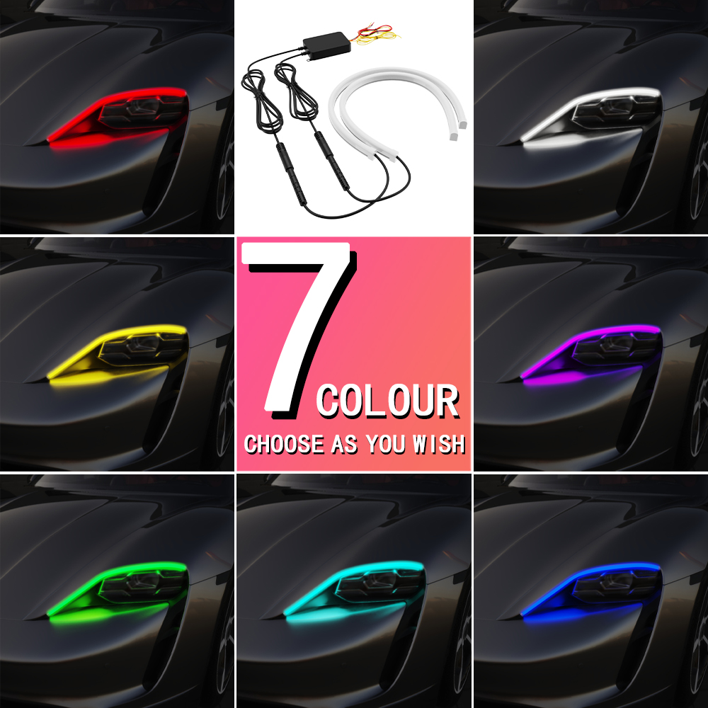 2PCS  30/45/60cm DRL Car LED D - đánh giá và giá Led Gaming Light Strip