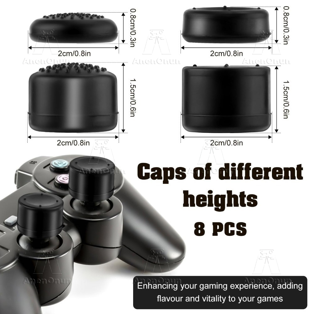 8PCS Thumb Grip Caps Controlle - đánh giá và giá Gaming Console Pc