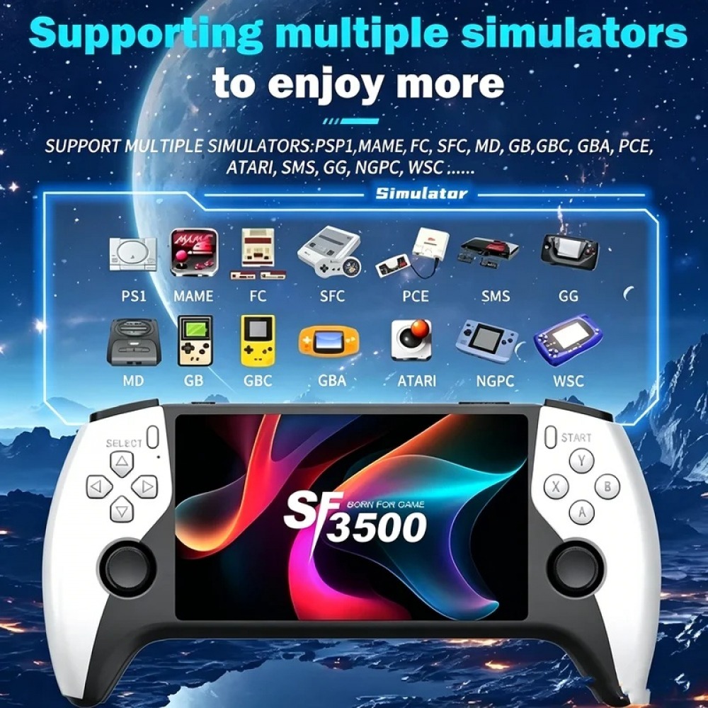 SF3500 5 inch Handheld Game Co - đánh giá và giá Gaming Console Retro